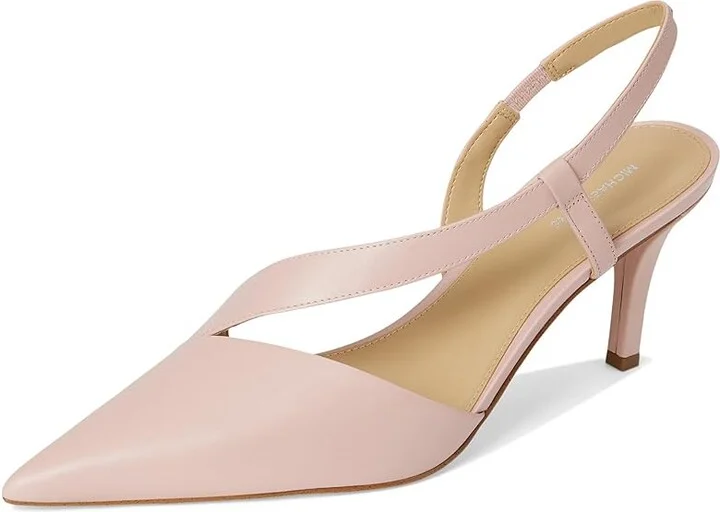 MICHAEL Michael Kors Jaida Pump High Women's Heels Smokey Rose : 7 M, Leather/Rubber - Image 5