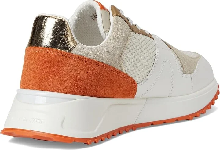 MICHAEL Michael Kors Jaime Trainer Women's Shoes Orange Punch : 7 M, Leather - Image 4