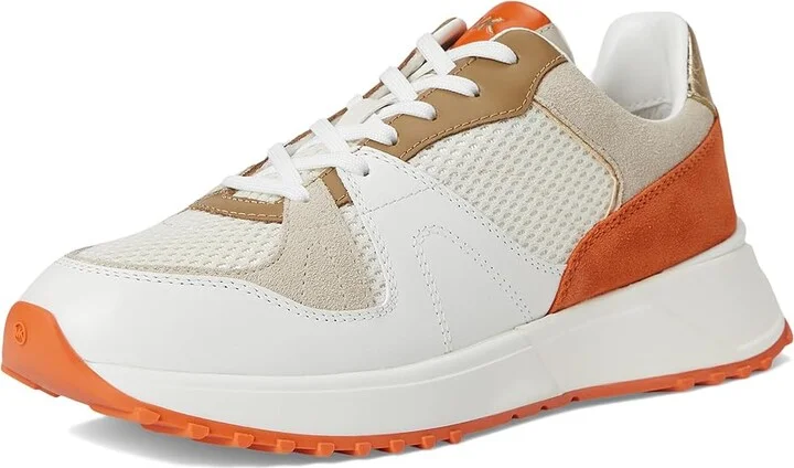 MICHAEL Michael Kors Jaime Trainer Women's Shoes Orange Punch : 7 M, Leather - Image 5