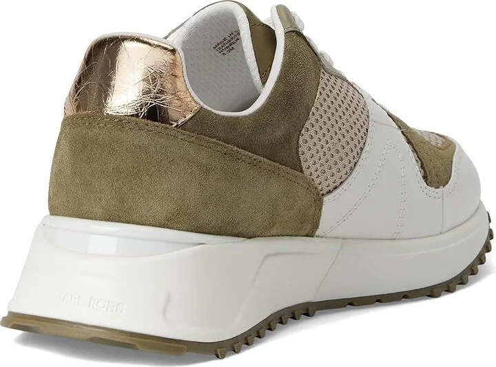 MICHAEL Michael Kors Jaime Trainer Women's Shoes Safari Green : 7.5 M, Leather - Image 4