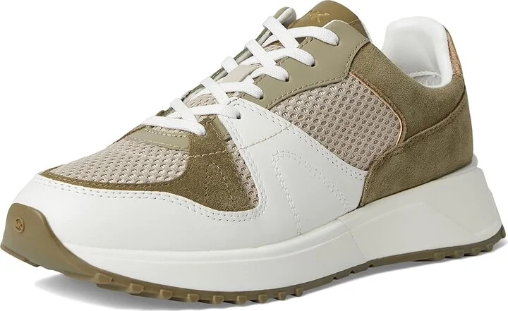 MICHAEL Michael Kors Jaime Trainer Women's Shoes Safari Green : 7.5 M, Leather - Image 5