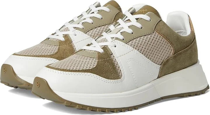 MICHAEL Michael Kors Jaime Trainer Women's Shoes Safari Green : 7.5 M, Leather