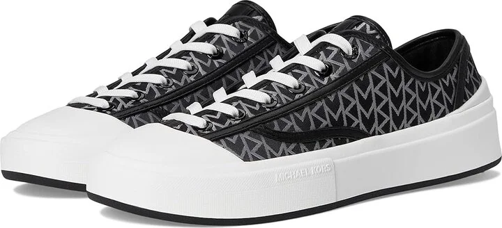 MICHAEL Michael Kors Jude Lace Up Women's Shoes Black 1 : 7.5 M, Synthetic