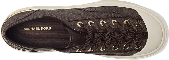 MICHAEL Michael Kors Jude Lace Up Women's Shoes Brown : 8.5 M, Synthetic - Image 2