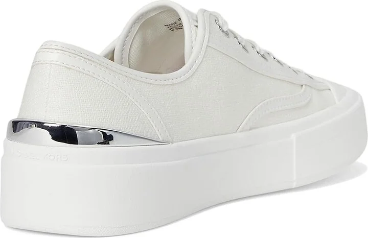 MICHAEL Michael Kors Jude Lace Up Women's Shoes Optic White 2 : 8.5 M, Synthetic - Image 4