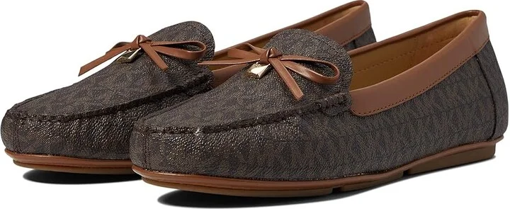 MICHAEL Michael Kors Juliette Moc Women's Shoes Brown : 6 M, Leather