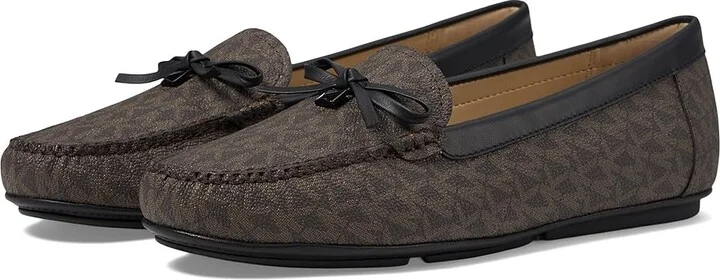 MICHAEL Michael Kors Juliette Moc Women's Shoes Brown/Black : 10 M, Leather