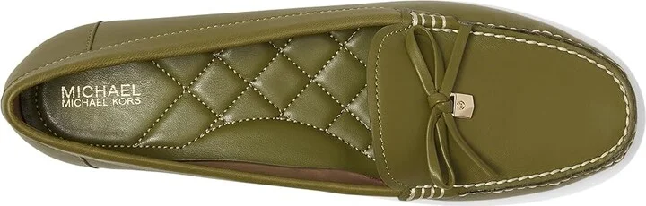 MICHAEL Michael Kors Juliette Moc Women's Shoes Smokey Olive : 8 M, Leather - Image 2
