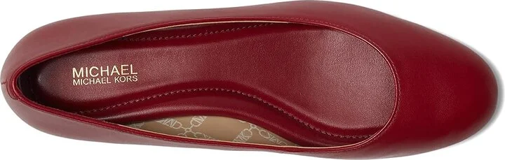 MICHAEL Michael Kors June Flex Ballet Women's Flat Shoes Deep Red : 6.5 M, Leather - Image 2