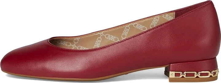 MICHAEL Michael Kors June Flex Ballet Women's Flat Shoes Deep Red : 6.5 M, Leather - Image 6