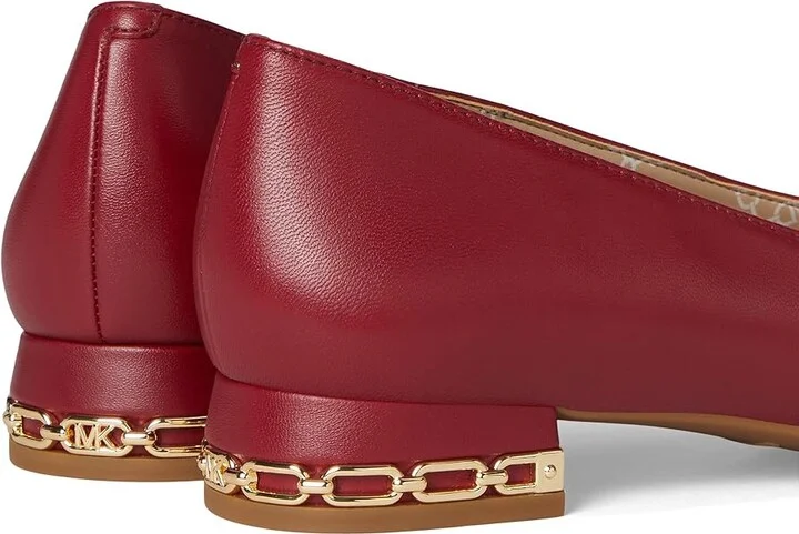 MICHAEL Michael Kors June Flex Ballet Women's Flat Shoes Deep Red : 6.5 M, Leather - Image 7
