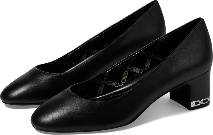 MICHAEL Michael Kors June Flex Mid Pump High Women's Heels Black : 10 M, Leather/Rubber