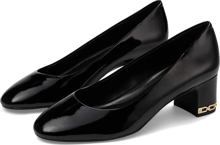 MICHAEL Michael Kors June Flex Mid Pump High Women's Heels Black1 : 6 M, Leather/Rubber