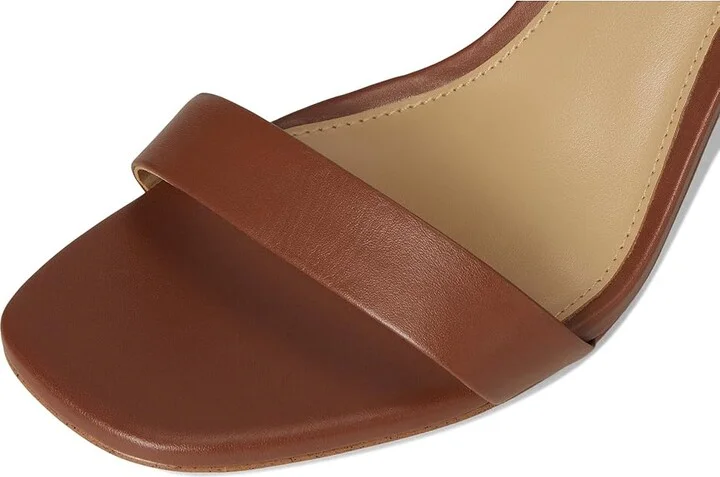 MICHAEL Michael Kors Kasia Heeled Sandal Women's Sandals Luggage : 10 M, Leather - Image 7