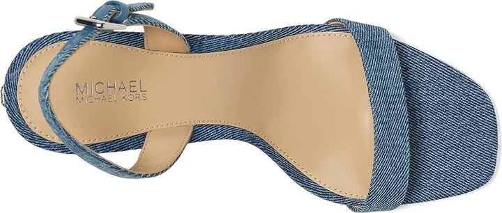 MICHAEL Michael Kors Kasia Heeled Sandal Women's Sandals Union Wash : 10 M, Leather - Image 2