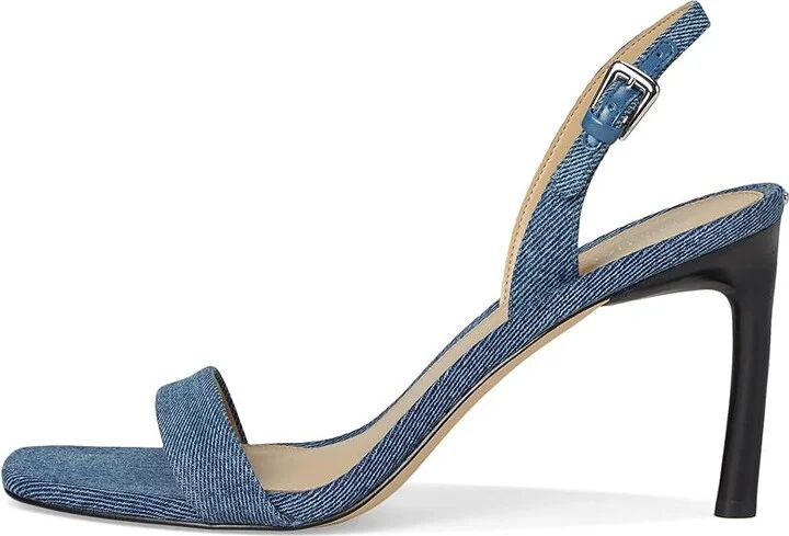 MICHAEL Michael Kors Kasia Heeled Sandal Women's Sandals Union Wash : 10 M, Leather - Image 6