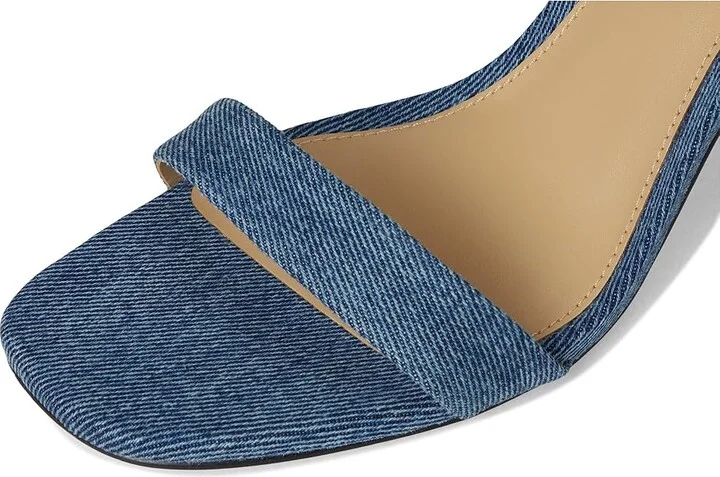 MICHAEL Michael Kors Kasia Heeled Sandal Women's Sandals Union Wash : 10 M, Leather - Image 7