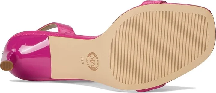 MICHAEL Michael Kors Kasia Heeled Sandal Women's Sandals Wild Berry : 7.5 M, Leather - Image 3