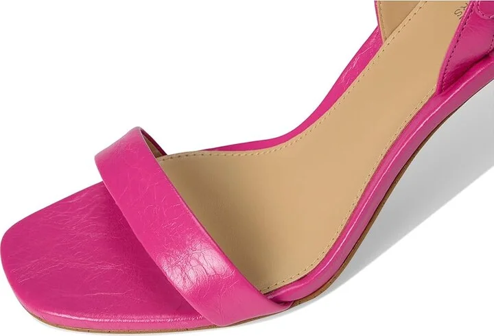 MICHAEL Michael Kors Kasia Heeled Sandal Women's Sandals Wild Berry : 7.5 M, Leather - Image 7