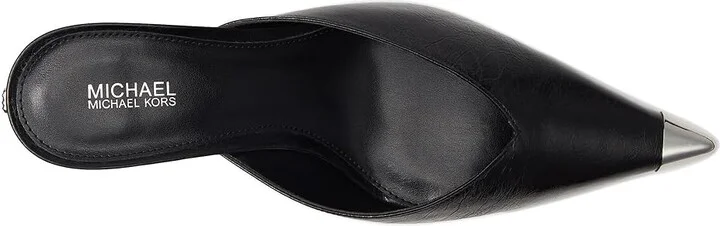 MICHAEL Michael Kors Kasia Mule Pump High Women's Heels Black : 5.5 M, Leather/Rubber - Image 2