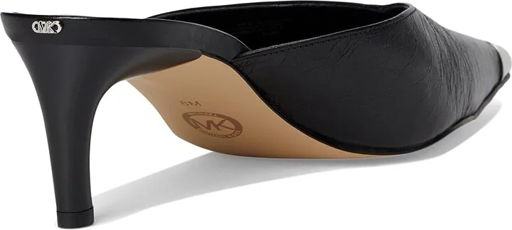 MICHAEL Michael Kors Kasia Mule Pump High Women's Heels Black : 5.5 M, Leather/Rubber - Image 4