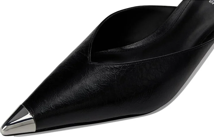 MICHAEL Michael Kors Kasia Mule Pump High Women's Heels Black : 5.5 M, Leather/Rubber - Image 7