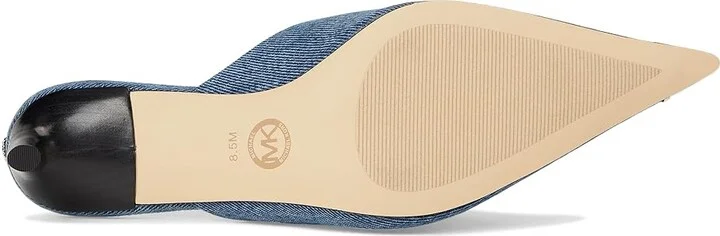 MICHAEL Michael Kors Kasia Mule Pump High Women's Heels Union Wash : 8 M, Leather/Rubber - Image 3