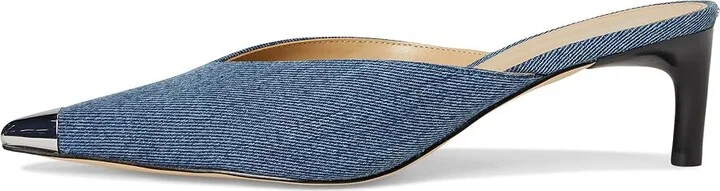 MICHAEL Michael Kors Kasia Mule Pump High Women's Heels Union Wash : 8 M, Leather/Rubber - Image 6