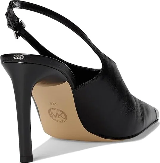 MICHAEL Michael Kors Kasia Pump High Women's Heels Black : 6.5 M, Leather - Image 4
