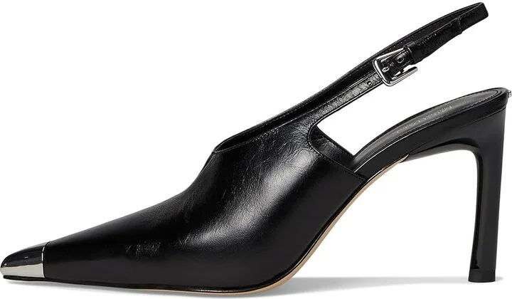 MICHAEL Michael Kors Kasia Pump High Women's Heels Black : 6.5 M, Leather - Image 6