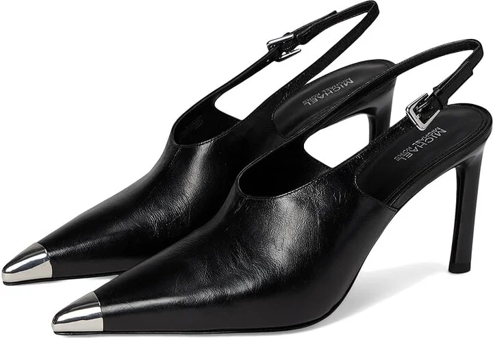 MICHAEL Michael Kors Kasia Pump High Women's Heels Black : 6.5 M, Leather