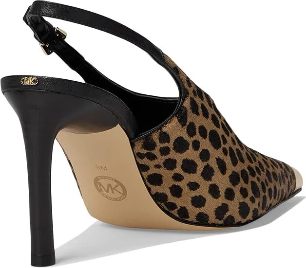 MICHAEL Michael Kors Kasia Pump High Women's Heels Husk : 6 M, Leather - Image 4