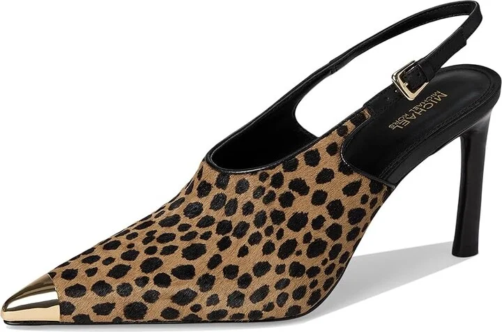MICHAEL Michael Kors Kasia Pump High Women's Heels Husk : 6 M, Leather - Image 5