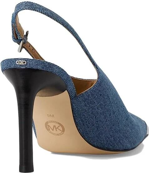 MICHAEL Michael Kors Kasia Pump High Women's Heels Union Wash : 10 M, Leather - Image 4