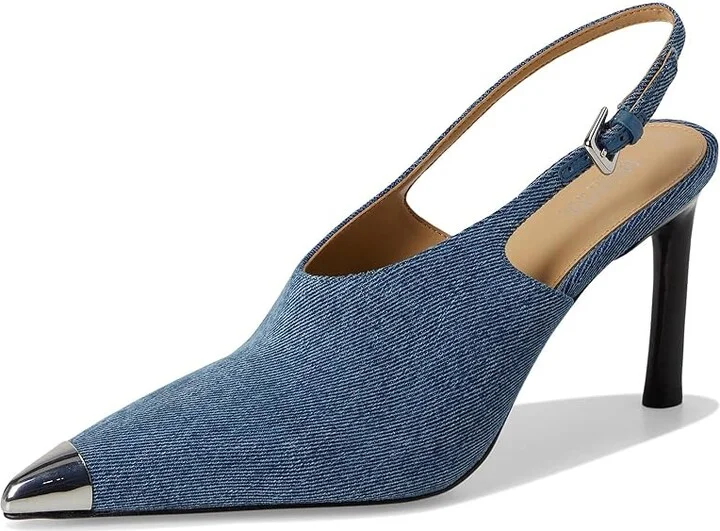 MICHAEL Michael Kors Kasia Pump High Women's Heels Union Wash : 10 M, Leather - Image 5