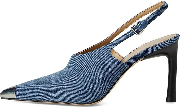 MICHAEL Michael Kors Kasia Pump High Women's Heels Union Wash : 10 M, Leather - Image 6