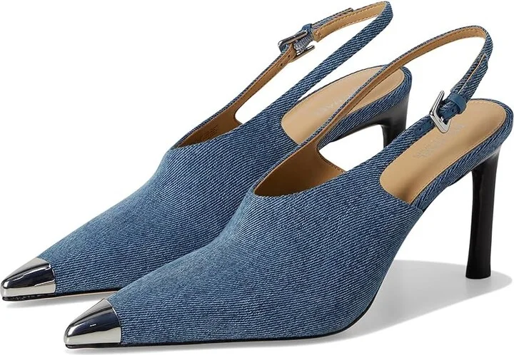 MICHAEL Michael Kors Kasia Pump High Women's Heels Union Wash : 10 M, Leather