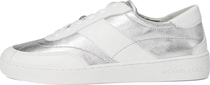 MICHAEL Michael Kors Kaycee Lace Up Women's Shoes Silver : 9 M, Leather - Image 6