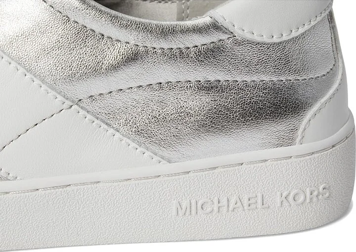 MICHAEL Michael Kors Kaycee Lace Up Women's Shoes Silver : 9 M, Leather - Image 7