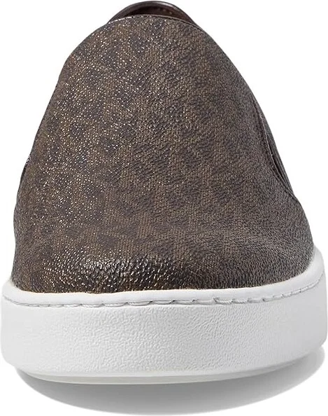MICHAEL Michael Kors Keaton Slip-On Women's Slip on Shoes Brown Mini MK Logo Coated Canvas/Suprema Nappa Sport : 6.5 M, Canvas/Textile - Image 6