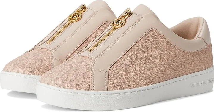 MICHAEL Michael Kors Keaton Zip Slip On Women's Shoes Ballet : 9 M, Leather