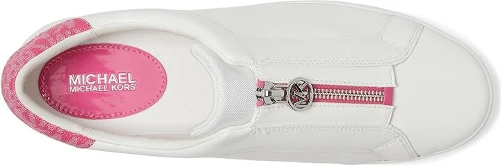 MICHAEL Michael Kors Keaton Zip Slip On Women's Shoes Cerise : 7.5 M, Leather - Image 2
