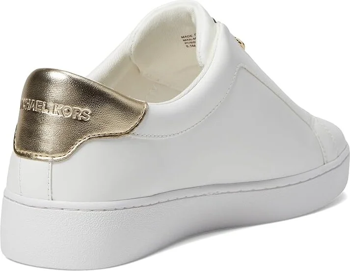 MICHAEL Michael Kors Keaton Zip Slip On Women's Shoes Pale Gold : 6 M, Leather - Image 4