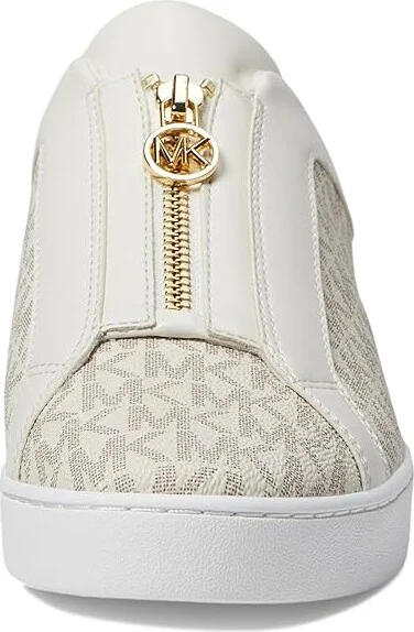 MICHAEL Michael Kors Keaton Zip Slip On Women's Shoes Vanilla : 5 M, Leather - Image 5