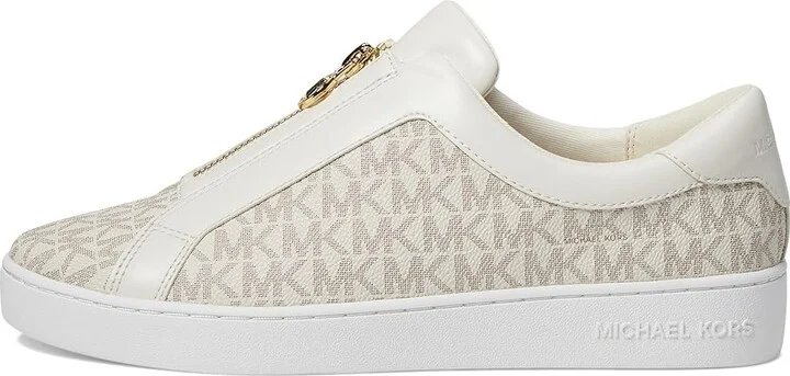 MICHAEL Michael Kors Keaton Zip Slip On Women's Shoes Vanilla : 5 M, Leather - Image 6