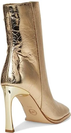 MICHAEL Michael Kors Kelsea Bootie Women's Boots Pale Gold : 7.5 M, Leather/Rubber - Image 4