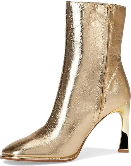 MICHAEL Michael Kors Kelsea Bootie Women's Boots Pale Gold : 7.5 M, Leather/Rubber - Image 5