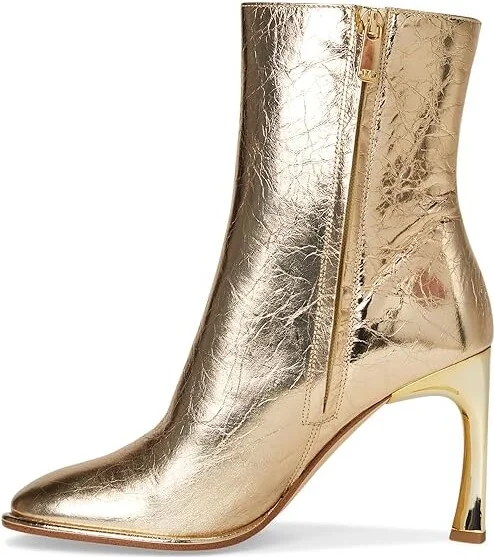 MICHAEL Michael Kors Kelsea Bootie Women's Boots Pale Gold : 7.5 M, Leather/Rubber - Image 6