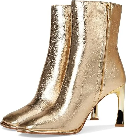 MICHAEL Michael Kors Kelsea Bootie Women's Boots Pale Gold : 7.5 M, Leather/Rubber
