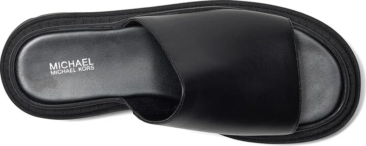MICHAEL Michael Kors Kendra Slide Women's Sandals Black : 7.5 M, Leather - Image 2